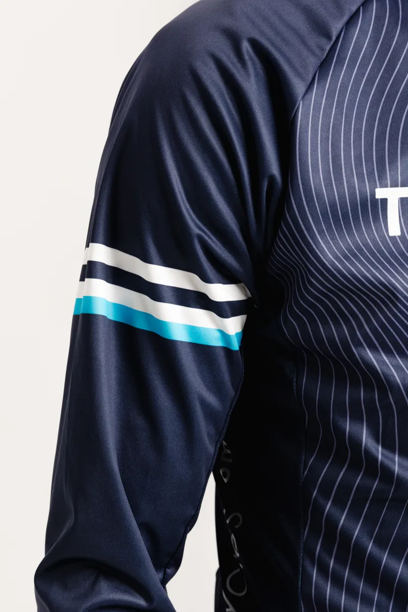 Team Cycles Windshield Cycling Jacket in Navy Blue-5